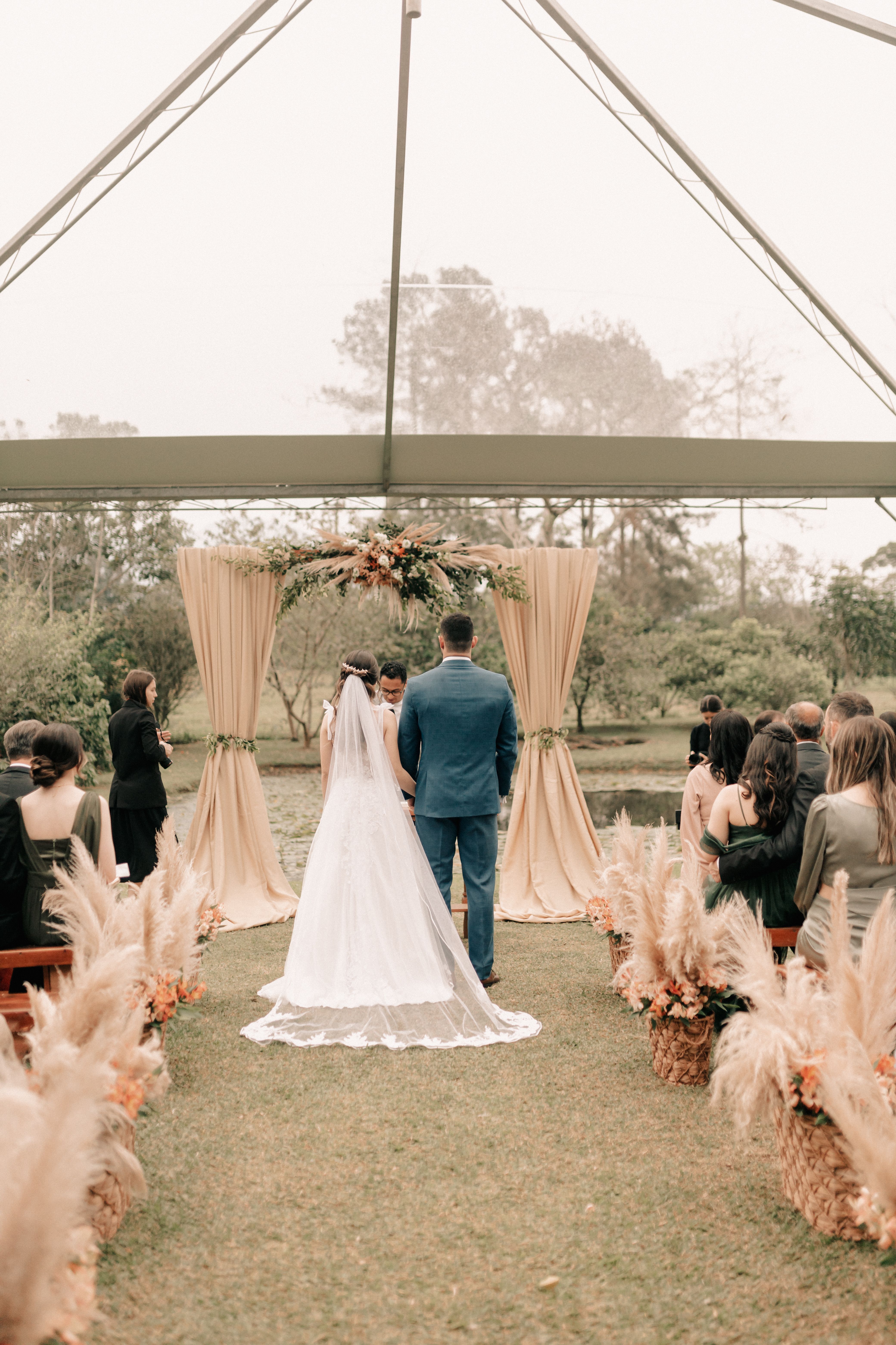 An emotional wedding ceremony